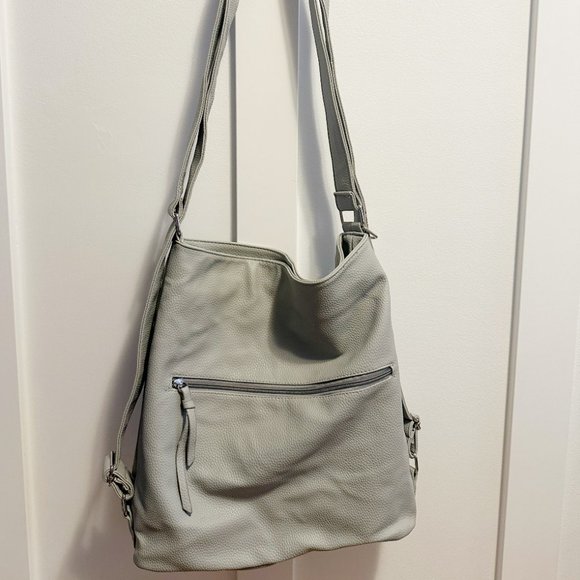 Slouchy Hobo Bag EUC Grey - Picture 1 of 3